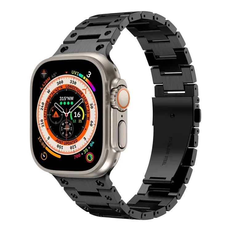 ダブルロウ メタルウォッチバンド、Apple Watch 6 40mm用、Apple Watch 6 44mm用、Apple Watch 5 44mm用、Apple Watch 5 40mm用、Apple Watch 4 44mm用、Apple Watch 4 40mm用、Apple Watch 3 38mm用、Apple Watch 3 42mm用、Apple Watch 2 42mm用