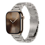 ダブルロウメタルウォッチバンド、Apple Watch Series 10 46mm用、Apple Watch Series 10 42mm用、Apple Watch SE 2023 44mm用、Apple Watch SE 2023 40mm用、Apple Watch Ultra 2 49mm用、Apple Watch 9 45mm用、Apple Watch 9 41mm用