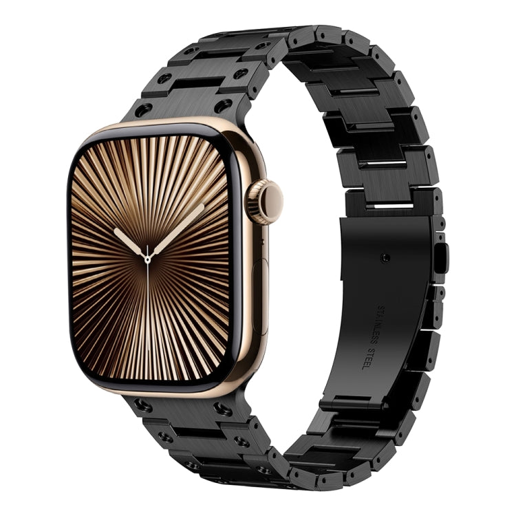 ダブルロウメタルウォッチバンド、Apple Watch Series 10 46mm用、Apple Watch Series 10 42mm用、Apple Watch SE 2023 44mm用、Apple Watch SE 2023 40mm用、Apple Watch Ultra 2 49mm用、Apple Watch 9 45mm用、Apple Watch 9 41mm用