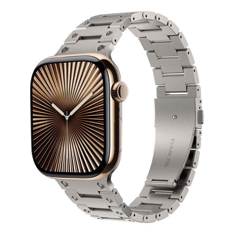 ダブルロウメタルウォッチバンド、Apple Watch Series 10 46mm用、Apple Watch Series 10 42mm用、Apple Watch SE 2023 44mm用、Apple Watch SE 2023 40mm用、Apple Watch Ultra 2 49mm用、Apple Watch 9 45mm用、Apple Watch 9 41mm用