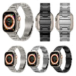 ダブルロウ メタルウォッチバンド、Apple Watch 6 40mm用、Apple Watch 6 44mm用、Apple Watch 5 44mm用、Apple Watch 5 40mm用、Apple Watch 4 44mm用、Apple Watch 4 40mm用、Apple Watch 3 38mm用、Apple Watch 3 42mm用、Apple Watch 2 42mm用