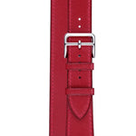 レザーダブルループ交換用ストラップウォッチバンド、Apple Watch Series 7 41mm / 6 & SE & 5 & 4 40mm / 3 & 2 & 1 38mm対応、Apple Watch Series 7 45mm / 6 & SE & 5 & 4 44mm / 3 & 2 & 1 42mm対応