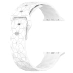 フットボールテクスチャーシリコンウォッチバンド、Apple Watch 7 41mm用、Apple Watch 7 45mm用、Apple Watch SE 40mm用、Apple Watch SE 44mm用
