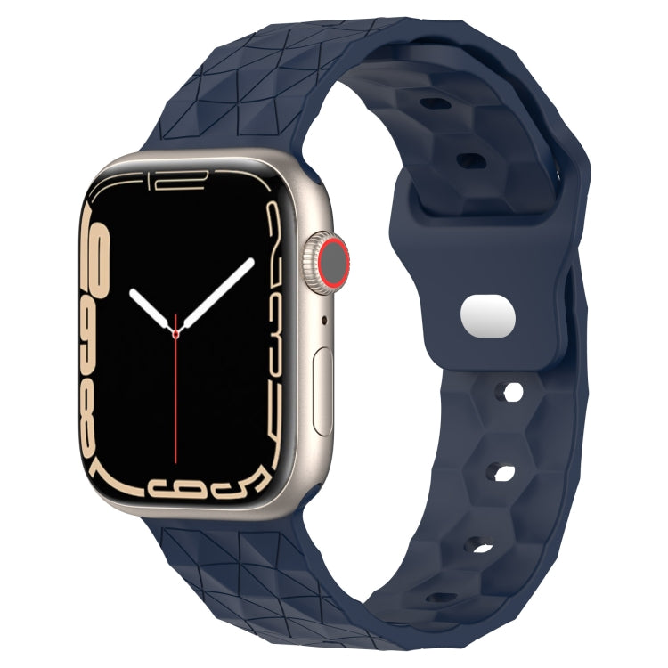 フットボールテクスチャーシリコンウォッチバンド、Apple Watch 8 41mm用、Apple Watch 8 45mm用、Apple Watch SE 2022 40mm用、Apple Watch SE 2022 44mm用