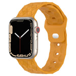 フットボールテクスチャーシリコンウォッチバンド、Apple Watch 4 44mm用、Apple Watch 4 40mm用、Apple Watch 3 38mm用、Apple Watch 3 42mm用
