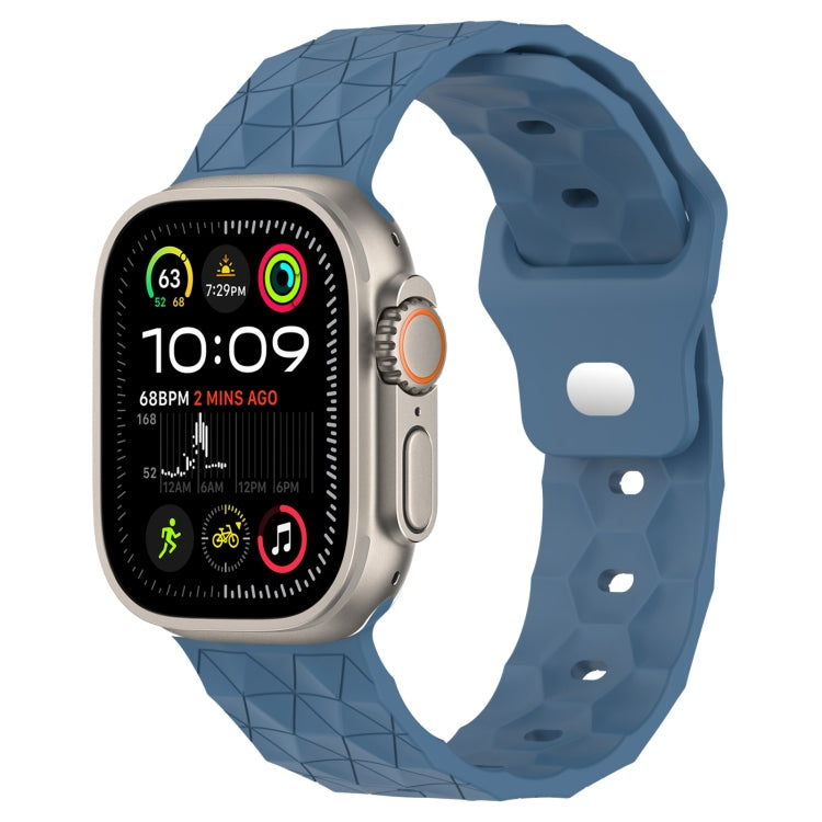 フットボールテクスチャーシリコンウォッチバンド、Apple Watch Ultra 2 49mm用、Apple Watch 9 45mm用、Apple Watch 9 41mm用、Apple Watch Ultra 49mm用