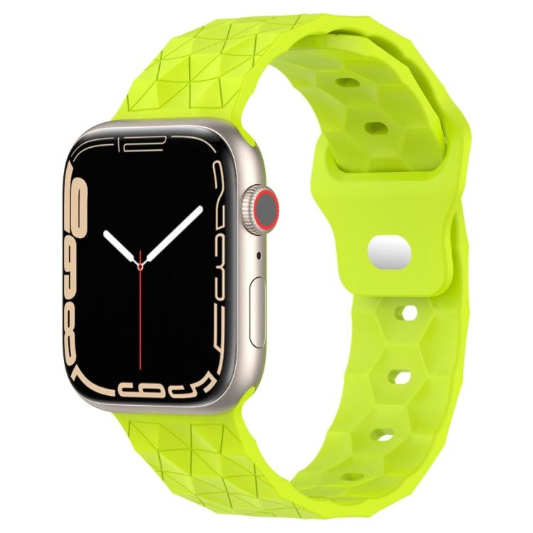 フットボールテクスチャーシリコンウォッチバンド、Apple Watch Ultra 2 49mm用、Apple Watch 9 45mm用、Apple Watch 9 41mm用、Apple Watch Ultra 49mm用