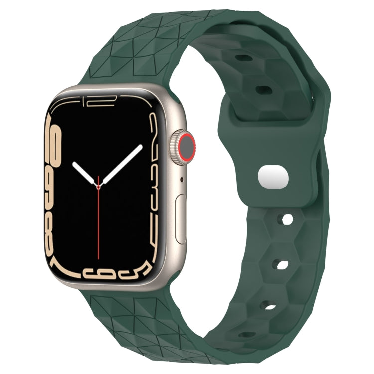 フットボールテクスチャーシリコンウォッチバンド、Apple Watch Ultra 2 49mm用、Apple Watch 9 45mm用、Apple Watch 9 41mm用、Apple Watch Ultra 49mm用