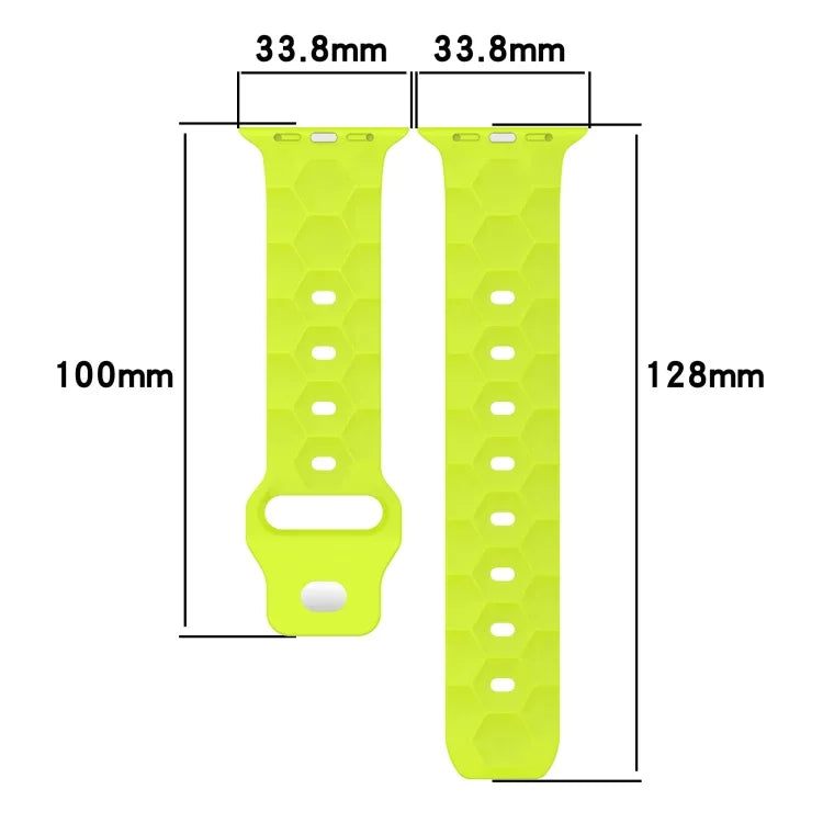 サッカーテクスチャー シリコンウォッチバンド、Apple Watch 2 42mm用、Apple Watch 2 38mm用、Apple Watch 42mm用、Apple Watch 38mm用