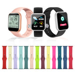 シリコンウォッチ交換用ストラップ、ショートセクション（女性用）、Apple Watch Series 8&7 41mm / SE 2&6&SE&5&4 40mm / 3&2&1 38mm用、Apple Watch Ultra 49mm / Series 8&7 45mm / SE 2&6&SE&5&4 44mm / 3&2&1 42mm用