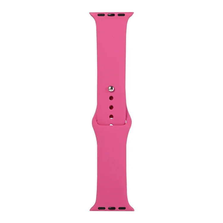 シリコンウォッチ交換用ストラップ、ショートセクション（女性用）、Apple Watch Series 8&7 41mm / SE 2&6&SE&5&4 40mm / 3&2&1 38mm用