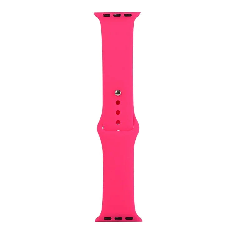 シリコンウォッチ交換用ストラップ、ショートセクション（女性用）、Apple Watch Series 8&7 41mm / SE 2&6&SE&5&4 40mm / 3&2&1 38mm用