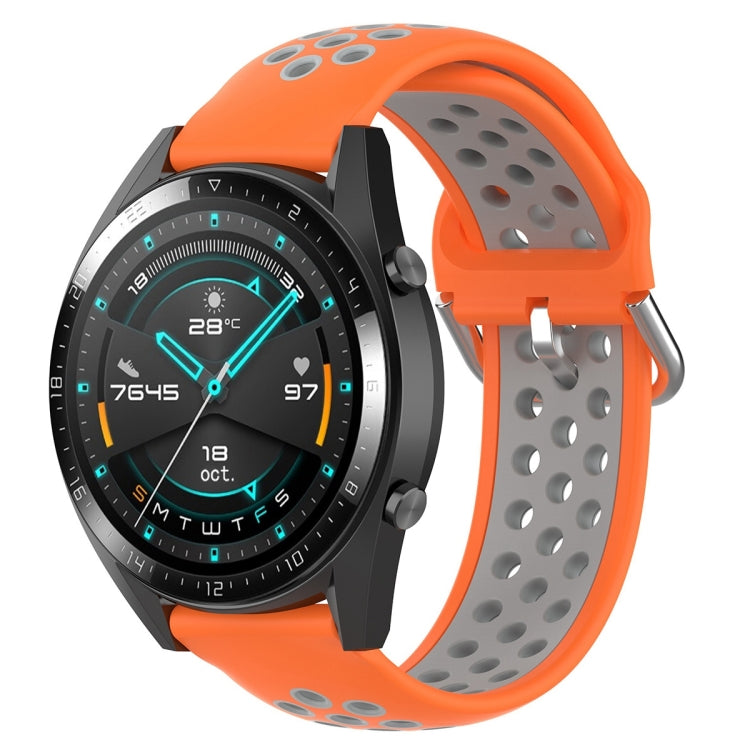 22mm Universal Sports Two Colors Silicone Replacement Strap Watchband