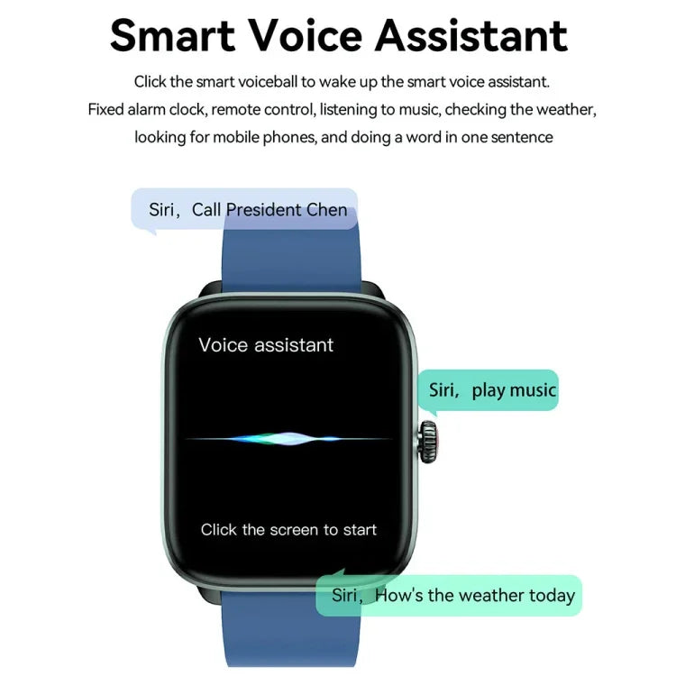 T20 1.96インチ IP67防水 シリコンバンドスマートウォッチ デュアルモードBluetooth通話／心拍数モニタリング対応