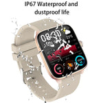 T20 1.96インチ IP67防水 シリコンバンドスマートウォッチ デュアルモードBluetooth通話／心拍数モニタリング対応