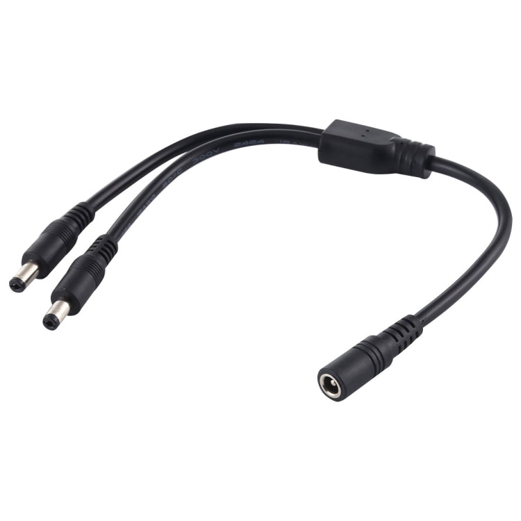 5.5 x 2.1mm メスからオスプラグ DC電源スプリッターアダプター電源ケーブル、30cm、70cm