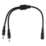 5.5 x 2.1mm メスからオスプラグ DC電源スプリッターアダプター電源ケーブル、30cm、70cm