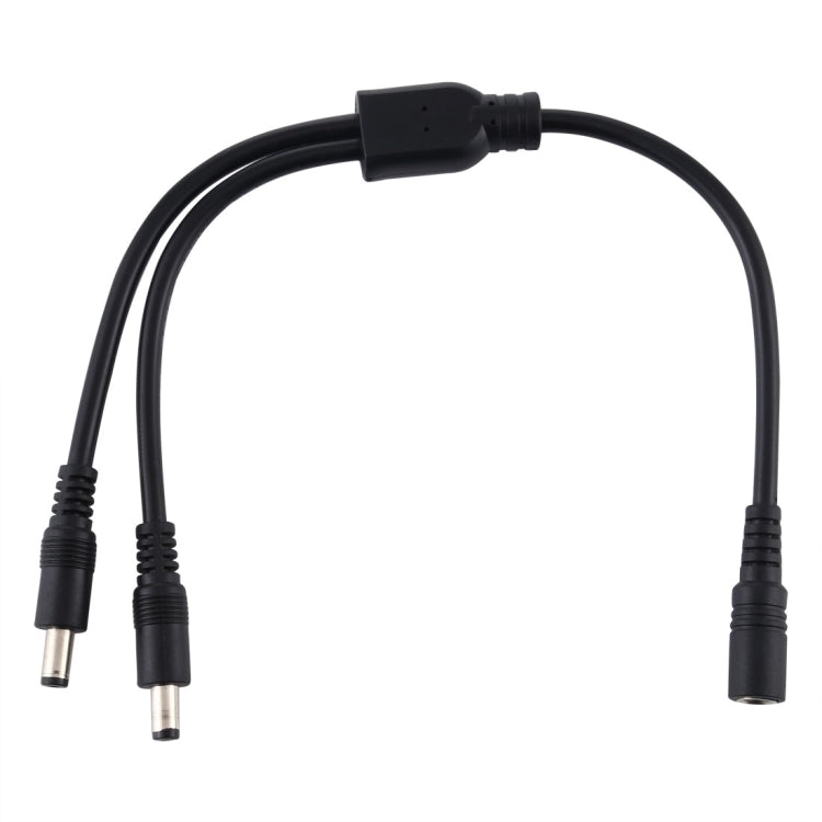 5.5 x 2.1mm メスからオスプラグ DC電源スプリッターアダプター電源ケーブル、30cm、70cm