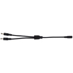 5.5 x 2.1mm メスからオスプラグ DC電源スプリッターアダプター電源ケーブル、30cm、70cm