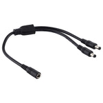 5.5 x 2.1mm メスからオスプラグ DC電源スプリッターアダプター電源ケーブル、30cm、70cm