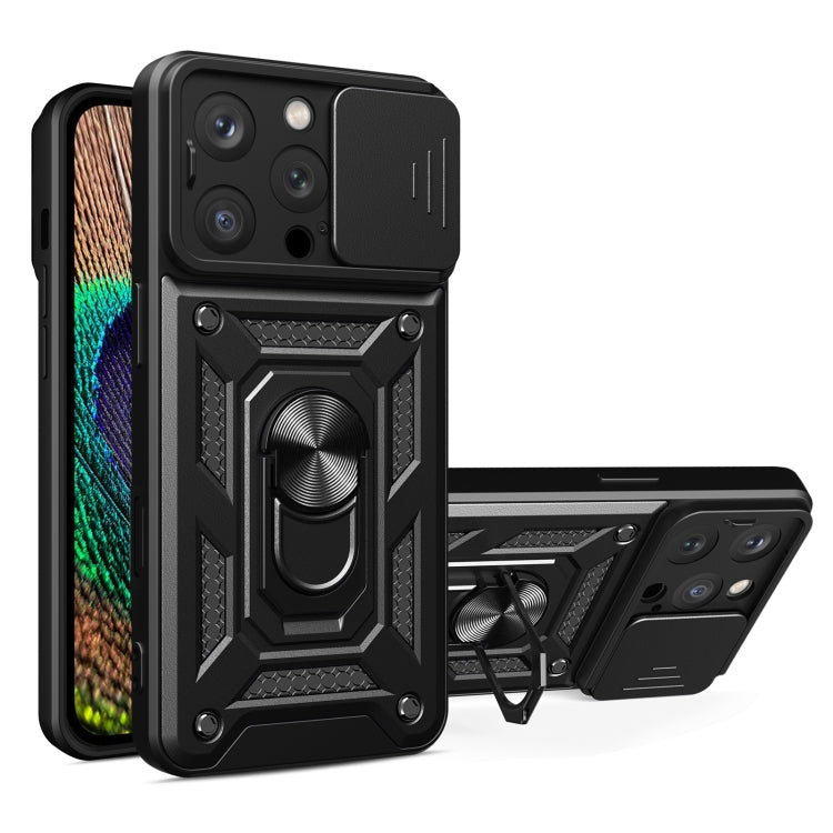 スライディングカメラカバー設計 TPU+PCスマホケース、iPhone 16 Pro用、iPhone 16 Plus用、iPhone 16用、iPhone 15 Pro用
