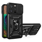 スライディングカメラカバー設計 TPU+PCスマホケース、iPhone 16 Pro用、iPhone 16 Plus用、iPhone 16用、iPhone 15 Pro用