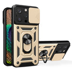 スライディングカメラカバー設計 TPU+PCスマホケース、iPhone 16 Pro用、iPhone 16 Plus用、iPhone 16用、iPhone 15 Pro用
