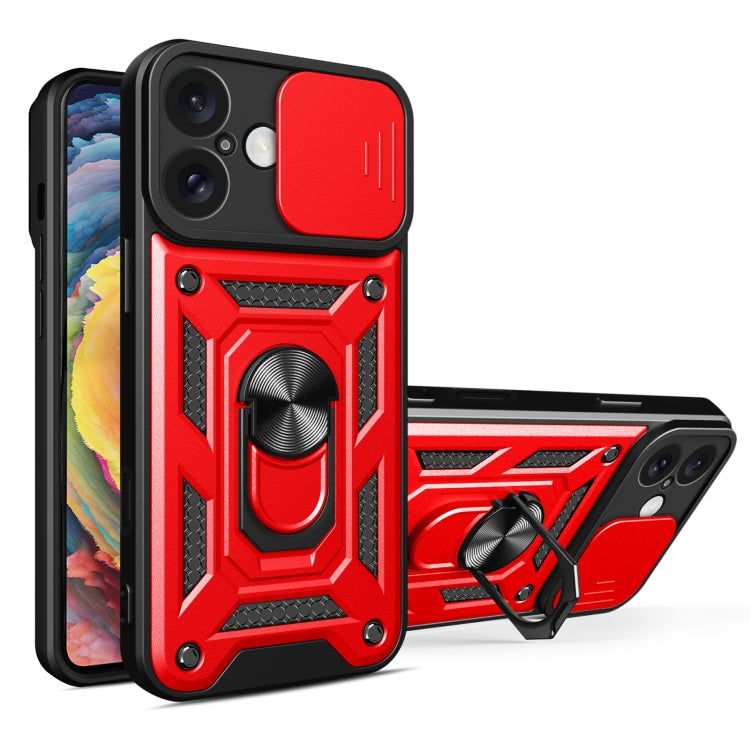 スライディングカメラカバー設計 TPU+PCスマホケース、iPhone 16 Pro用、iPhone 16 Plus用、iPhone 16用、iPhone 15 Pro用