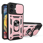 スライディングカメラカバー設計 TPU+PCスマホケース、iPhone 16 Pro用、iPhone 16 Plus用、iPhone 16用、iPhone 15 Pro用