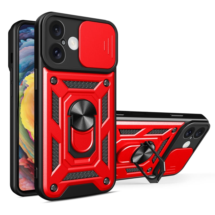 スライディングカメラカバー設計 TPU+PCスマホケース、iPhone 16 Pro用、iPhone 16 Plus用、iPhone 16用、iPhone 15 Pro用