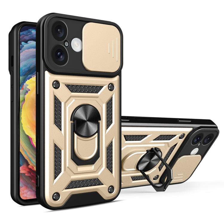 スライディングカメラカバー設計 TPU+PCスマホケース、iPhone 16 Pro用、iPhone 16 Plus用、iPhone 16用、iPhone 15 Pro用