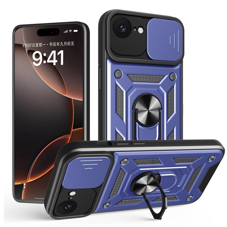 スライディングカメラカバー設計 TPU+PCスマホケース、iPhone 17e / 16e用、iPhone 17 Pro Max用、iPhone 17 Pro用、iPhone 17用、iPhone Air用、iPhone 16 Pro Max用