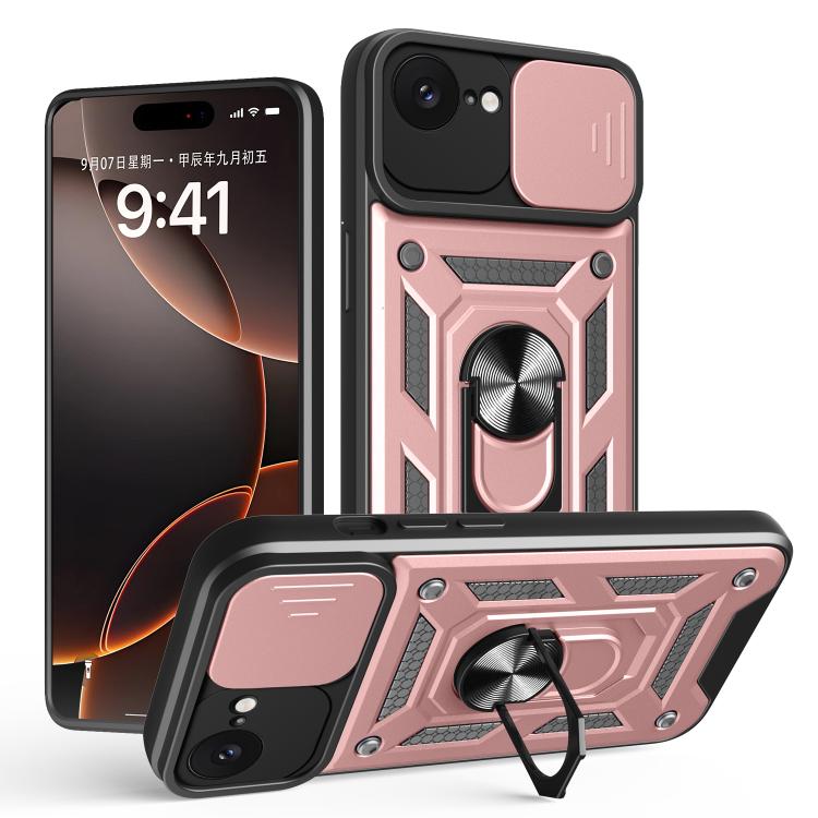 スライディングカメラカバー設計 TPU+PCスマホケース、iPhone 17e / 16e用、iPhone 17 Pro Max用、iPhone 17 Pro用、iPhone 17用、iPhone Air用、iPhone 16 Pro Max用