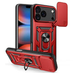 スライディングカメラカバー設計 TPU+PCスマホケース、iPhone 17e / 16e用、iPhone 17 Pro Max用、iPhone 17 Pro用、iPhone 17用、iPhone Air用、iPhone 16 Pro Max用