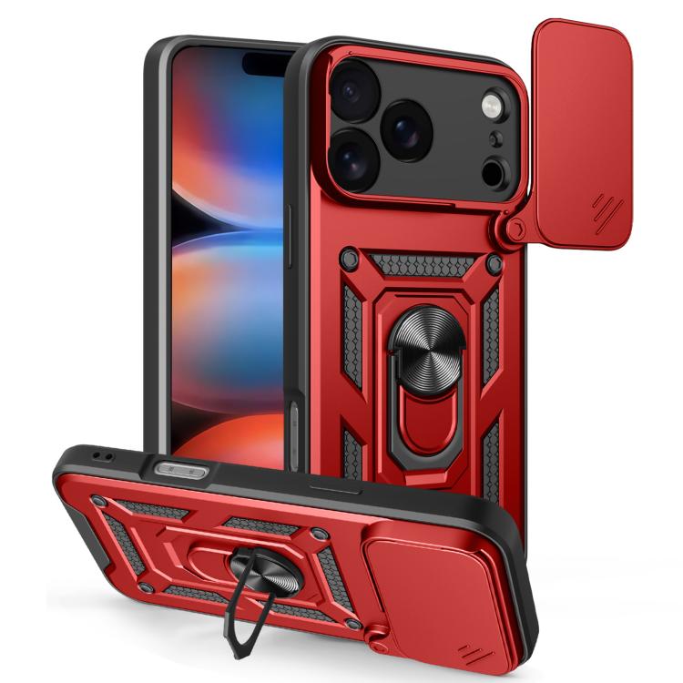 スライディングカメラカバー設計 TPU+PCスマホケース、iPhone 17e / 16e用、iPhone 17 Pro Max用、iPhone 17 Pro用、iPhone 17用、iPhone Air用、iPhone 16 Pro Max用