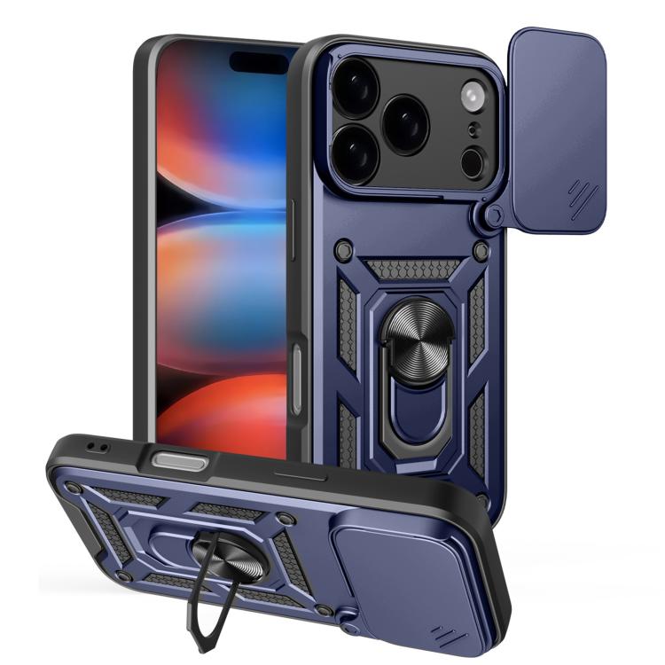 スライディングカメラカバー設計 TPU+PCスマホケース、iPhone 17e / 16e用、iPhone 17 Pro Max用、iPhone 17 Pro用、iPhone 17用、iPhone Air用、iPhone 16 Pro Max用