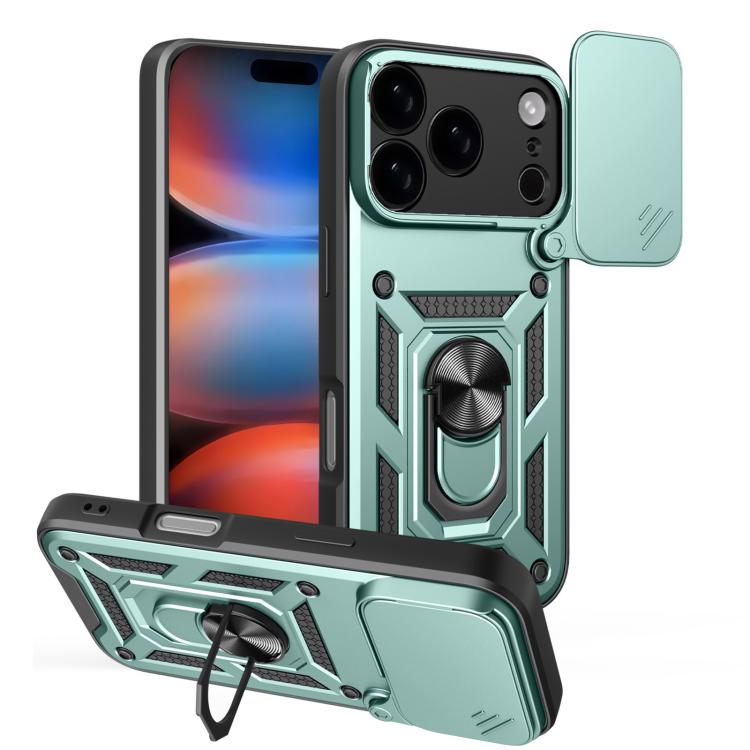 スライディングカメラカバー設計 TPU+PCスマホケース、iPhone 17e / 16e用、iPhone 17 Pro Max用、iPhone 17 Pro用、iPhone 17用、iPhone Air用、iPhone 16 Pro Max用