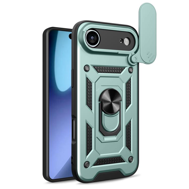 スライディングカメラカバー設計 TPU+PCスマホケース、iPhone 17e / 16e用、iPhone 17 Pro Max用、iPhone 17 Pro用、iPhone 17用、iPhone Air用、iPhone 16 Pro Max用