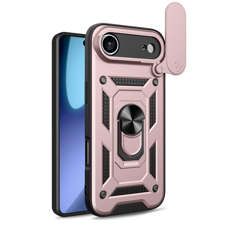 スライディングカメラカバー設計 TPU+PCスマホケース、iPhone 17e / 16e用、iPhone 17 Pro Max用、iPhone 17 Pro用、iPhone 17用、iPhone Air用、iPhone 16 Pro Max用