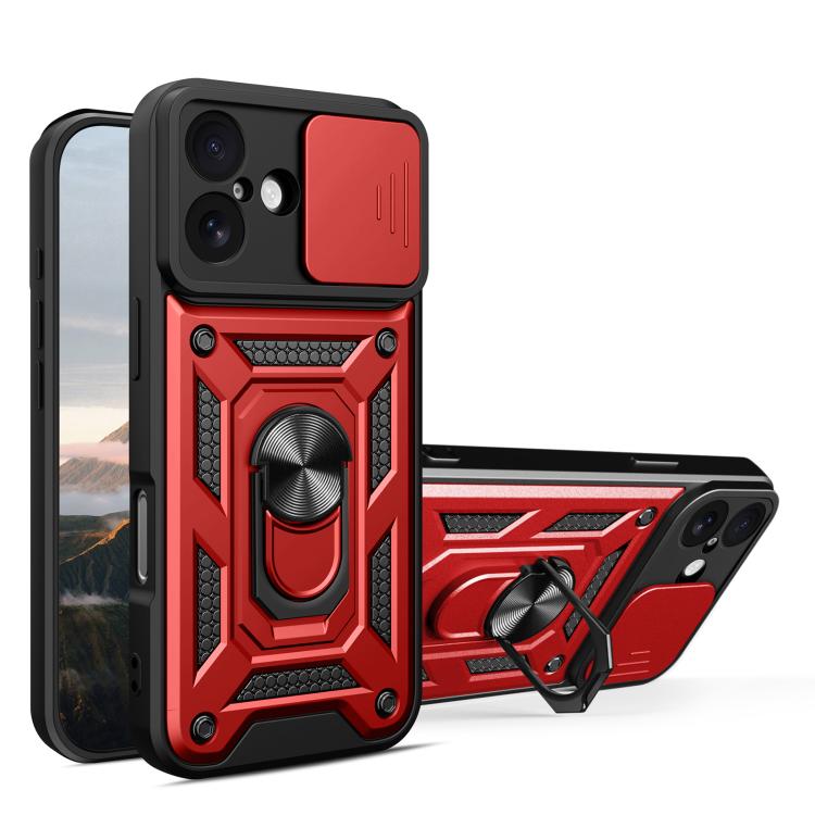 スライディングカメラカバー設計 TPU+PCスマホケース、iPhone 17e / 16e用、iPhone 17 Pro Max用、iPhone 17 Pro用、iPhone 17用、iPhone Air用、iPhone 16 Pro Max用