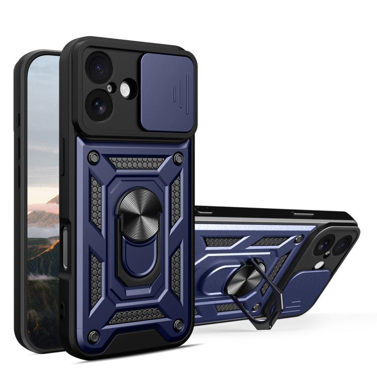 スライディングカメラカバー設計 TPU+PCスマホケース、iPhone 17e / 16e用、iPhone 17 Pro Max用、iPhone 17 Pro用、iPhone 17用、iPhone Air用、iPhone 16 Pro Max用