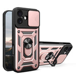 スライディングカメラカバー設計 TPU+PCスマホケース、iPhone 17e / 16e用、iPhone 17 Pro Max用、iPhone 17 Pro用、iPhone 17用、iPhone Air用、iPhone 16 Pro Max用