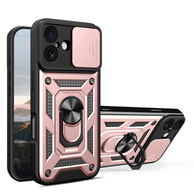 スライディングカメラカバー設計 TPU+PCスマホケース、iPhone 17e / 16e用、iPhone 17 Pro Max用、iPhone 17 Pro用、iPhone 17用、iPhone Air用、iPhone 16 Pro Max用