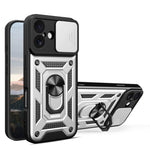スライディングカメラカバー設計 TPU+PCスマホケース、iPhone 17e / 16e用、iPhone 17 Pro Max用、iPhone 17 Pro用、iPhone 17用、iPhone Air用、iPhone 16 Pro Max用