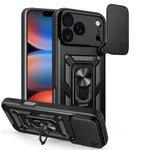 スライディングカメラカバー設計 TPU+PCスマホケース、iPhone 17e / 16e用、iPhone 17 Pro Max用、iPhone 17 Pro用、iPhone 17用、iPhone Air用、iPhone 16 Pro Max用