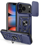 スライディングカメラカバー設計 TPU+PCスマホケース、iPhone 17e / 16e用、iPhone 17 Pro Max用、iPhone 17 Pro用、iPhone 17用、iPhone Air用、iPhone 16 Pro Max用