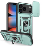 スライディングカメラカバー設計 TPU+PCスマホケース、iPhone 17e / 16e用、iPhone 17 Pro Max用、iPhone 17 Pro用、iPhone 17用、iPhone Air用、iPhone 16 Pro Max用