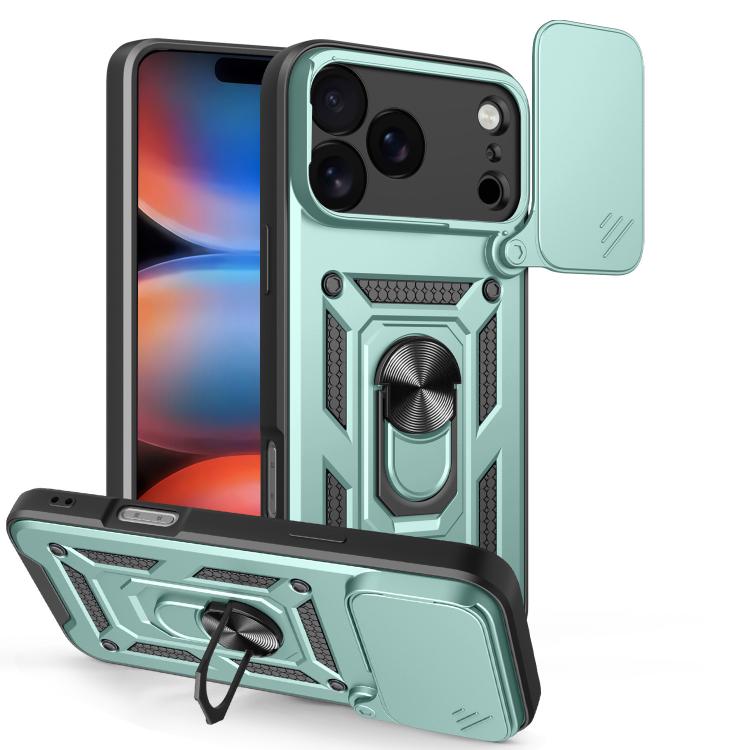 スライディングカメラカバー設計 TPU+PCスマホケース、iPhone 17e / 16e用、iPhone 17 Pro Max用、iPhone 17 Pro用、iPhone 17用、iPhone Air用、iPhone 16 Pro Max用