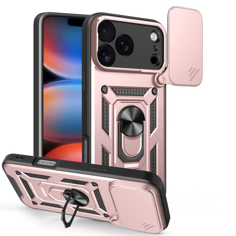 スライディングカメラカバー設計 TPU+PCスマホケース、iPhone 17e / 16e用、iPhone 17 Pro Max用、iPhone 17 Pro用、iPhone 17用、iPhone Air用、iPhone 16 Pro Max用