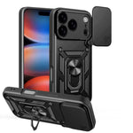 スライディングカメラカバー設計 TPU+PCスマホケース、iPhone 17e / 16e用、iPhone 17 Pro Max用、iPhone 17 Pro用、iPhone 17用、iPhone Air用、iPhone 16 Pro Max用